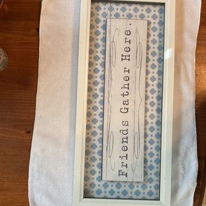 Framed Inspirition Art in framed glass 9x21